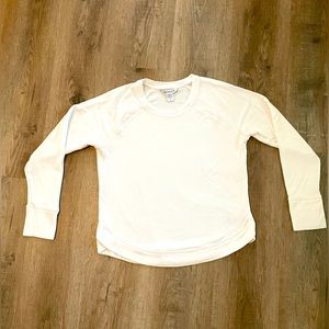 Athleta Mindset sweatshirt, small, bright white